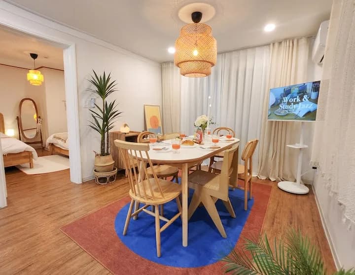 김치 홍대 게스트하우스 침실